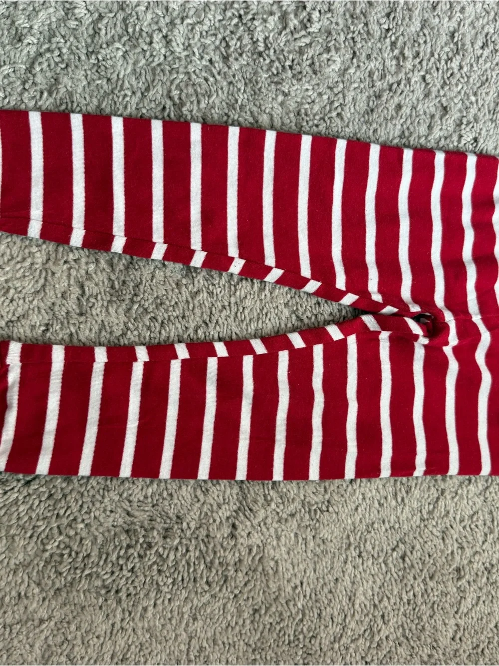 Carter's Red and White Striped Santa Pajama Set